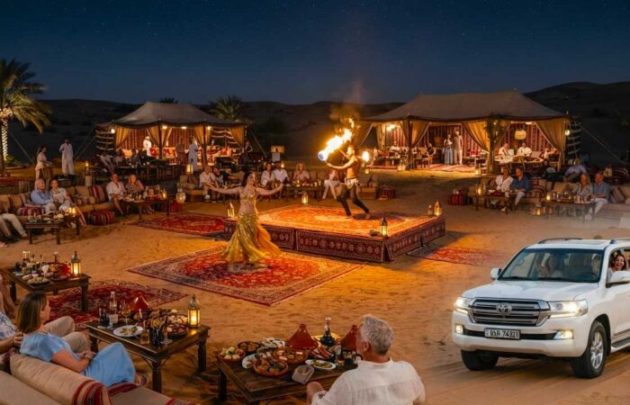 VIP desert safari dubai premium camp belly dance dinner buffet 1